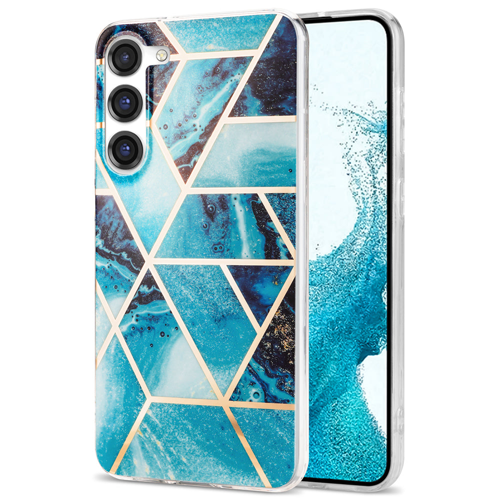 For Samsung Galaxy S23 IMD Marble Pattern Phone Case Electroplating TPU Drop Protection Cover For Samsung Galaxy S23 IMD Marble Pattern Phone Case Electroplating TPU Drop Protection Cover